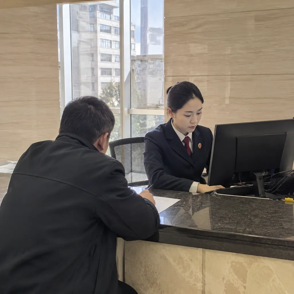 家属在检察院窗口咨询